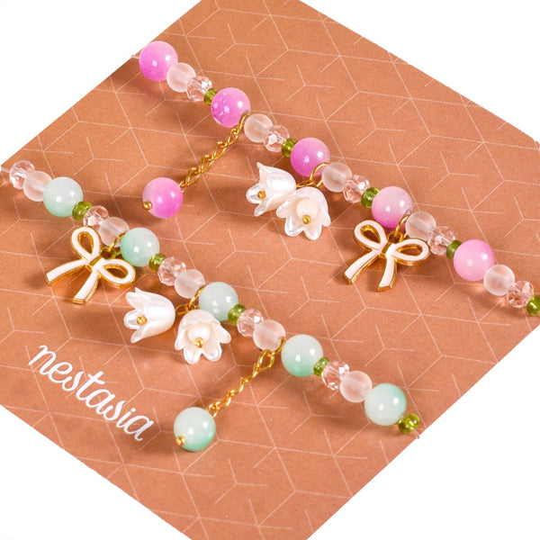 Lily Of The Valley Charm Bracelet Set Of 2