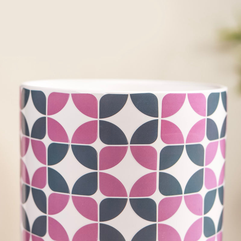 Bauhaus Ceramic Vase With Stand- Flower vase, ceramic vase, decorative vase,round vase