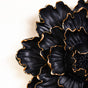 Glam Black Flower Wall Decor For Living Room - Flower Wall Decor, Living Room Wall Art, Black Floral Decor, Wall Art for Home Decor