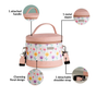 Flowercore Insulated Lunch Bag For Women