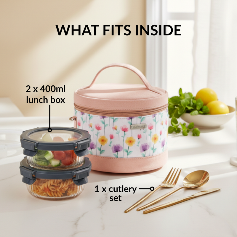 Flowercore Insulated Lunch Bag For Women