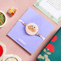 Fluffy Cartoon Rakhi Gift Set
