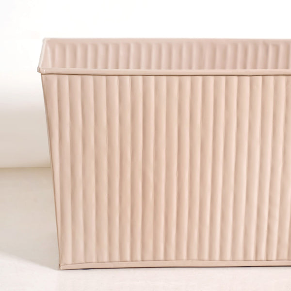 Fluted Balcony Planter Box Taupe