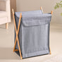 Foldable Cloth Laundry Basket Grey