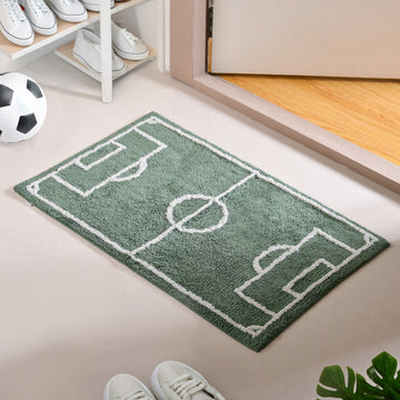 Football Ground Kids Floor Mat 84x57 Inch