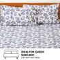 Forest Ferns Queen Size Pure Cotton Bedding Set 254x229cm