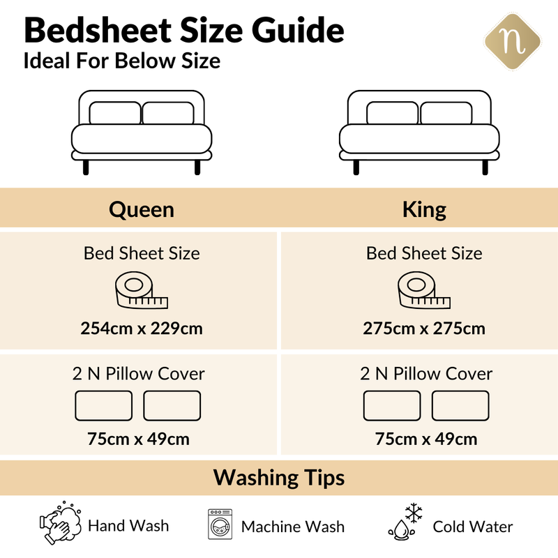 Forest Ferns Pure Cotton King Size Bedding Set 275x275cm