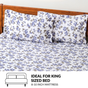 Forest Ferns Pure Cotton King Size Bedding Set 275x275cm