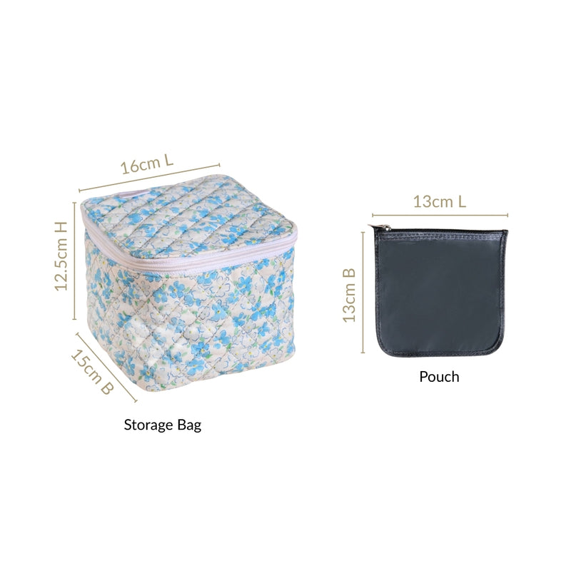 Fresh Bloom Storage Bag With Pouch Set Of 6 Blue