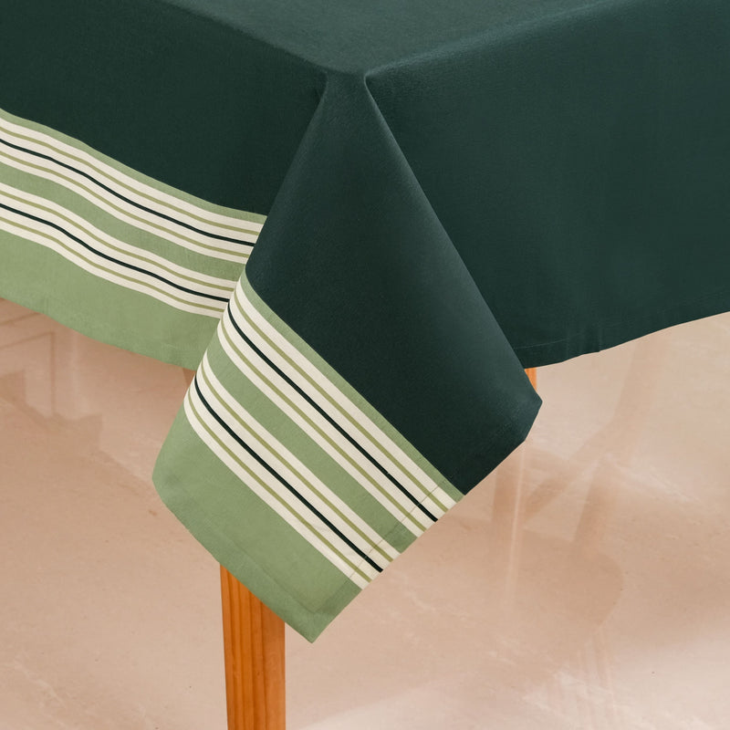 Fresh Stripe 6 Seater Cotton Table Cover 203x152cm