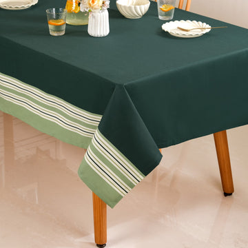 Fresh Stripe 6 Seater Cotton Table Cover 203x152cm