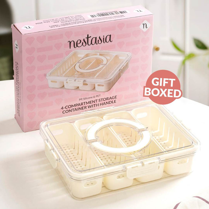 FreshGrid 4 Compartments Airtight Storage Box
