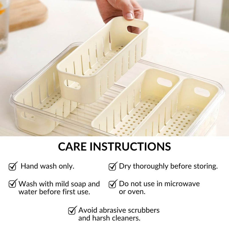 FreshGrid 4 Compartments Airtight Storage Box