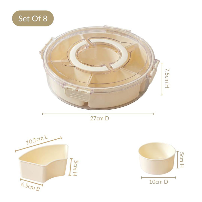 FreshGrid Airtight 6 Compartments Storage Box