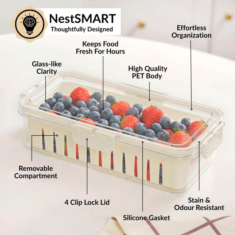 FreshGrid Airtight Fridge Storage Box