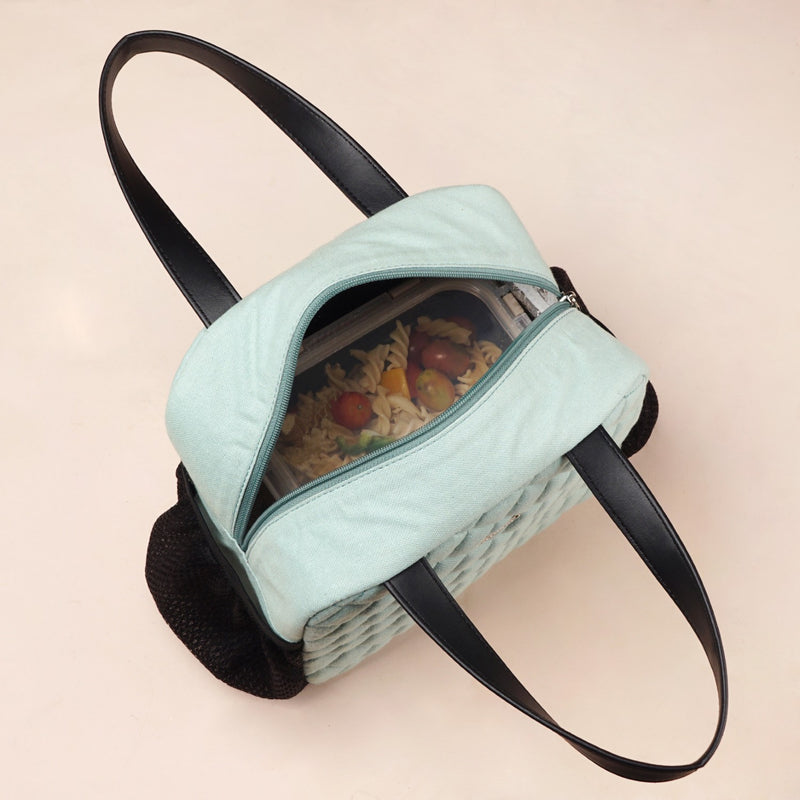Freshpack Quilted Lunch Bag In Mint