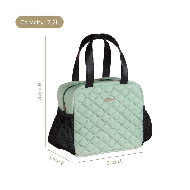 Freshpack Quilted Lunch Bag In Mint