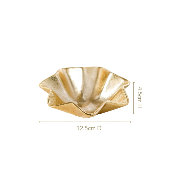 Frill Metal Trinket Bowl Set Of 2