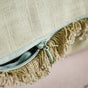 Fringe Cotton Cushion Cover Set Of 2 Green