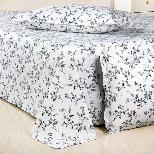 Frostbloom Pure Cotton King Size Bedding Set 275x275cm