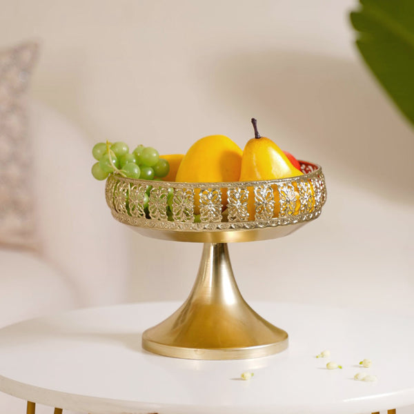 Decorative Fruit Bowl With Pedestal Large