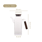 Fusion Glass Oil Dispenser With Wooden Lid 1000ml