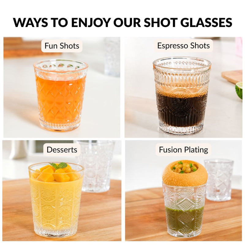Celestial Cut Glass Shot Glass Set Of 12 55ml