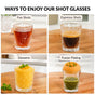 Classic Cut Embossed Shot Glass Set Of 12 55ml