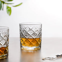 Scotch Glass Crosshatch Pattern Set Of 6 240ml