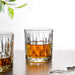 Large Set Of 6 Textured Luxe Whiskey Glass 350ml