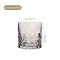 Geometric Embossed Scotch Glass Large Set Of 6 310ml
