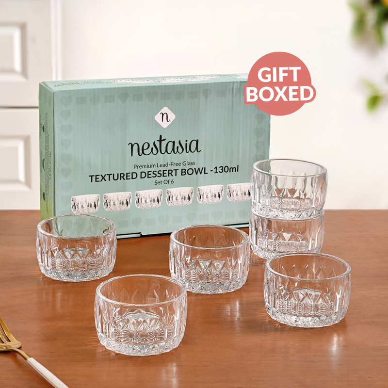 Embossed Side Bowl Set Of 6 160ml