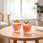 Embossed Drinking Tumblers Set Of 6 260ml