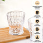 Diamond Patterned Drinking Tumbler Set Of 6 245ml