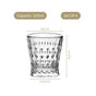 Diamond Patterned Drinking Tumbler Set Of 6 245ml