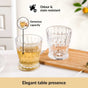 Diamond Patterned Drinking Tumbler Set Of 6 245ml