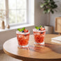 Diamond Cut Drinking Glass Set Of 6 245ml
