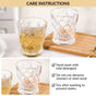 Diamond Cut Drinking Glass Set Of 6 245ml
