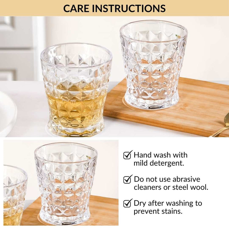 Textured Drinking Glass Set Of 6 245ml