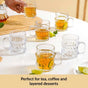 Embossed Tea Cup Set Of 6 165ml