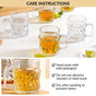 Embossed Tea Cup Set Of 6 165ml