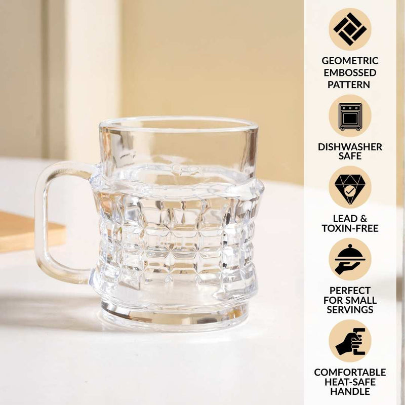 Textured Tea Cup Set Of 6 165ml