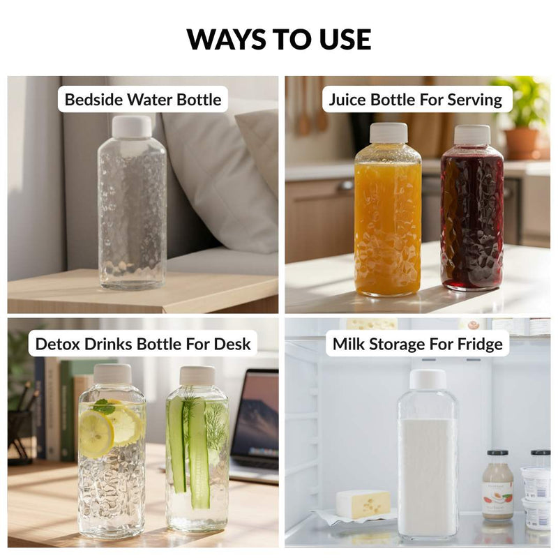 Glass Bottle Set Of 2 720ml