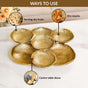 Large Clustered Bowls Platter Gold