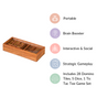 3 in 1 Portable Game Wooden Box Set