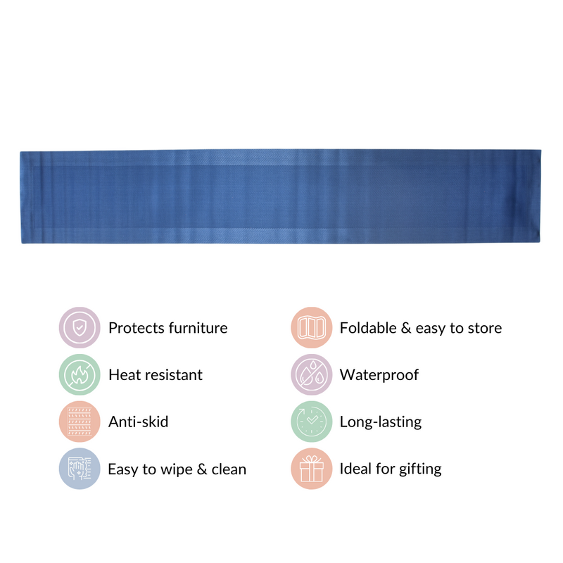 Dining Table Runner Blue