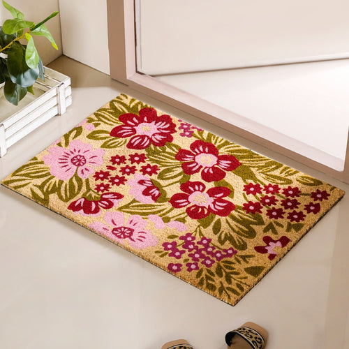Garden Inspired Printed Natural Coir Mat 36x24 Inch