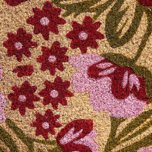 Garden Inspired Printed Natural Coir Mat 36x24 Inch