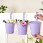 Garden Muse Hanging Flower Bucket Set Of 3 Lavender