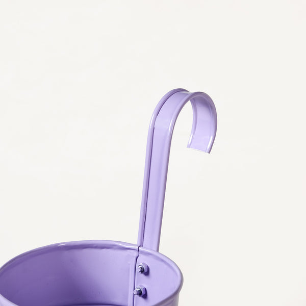 Garden Muse Hanging Flower Bucket Planter Set Of 3 Lavender